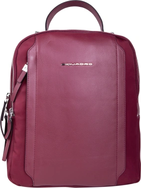 Рюкзак женский Piquadro Lyra CA5566W92T/BO бургунди ткань/натур.кожа