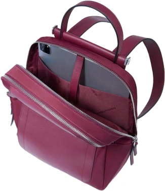Рюкзак женский Piquadro Lyra CA5566W92T/BO бургунди ткань/натур.кожа