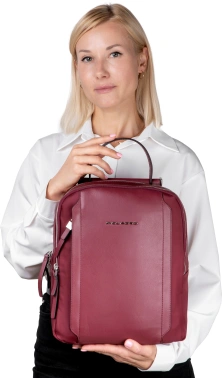 Рюкзак женский Piquadro Lyra CA5566W92T/BO бургунди ткань/натур.кожа