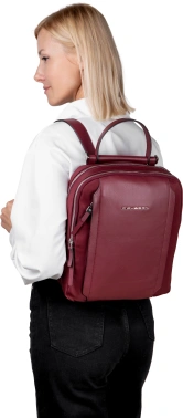 Рюкзак женский Piquadro Lyra CA5566W92T/BO бургунди ткань/натур.кожа