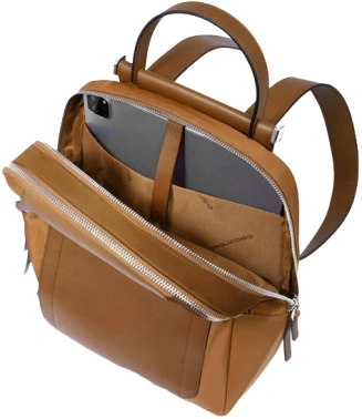 Рюкзак женский Piquadro Lyra CA5566W92T/CU коричневый ткань/натур.кожа
