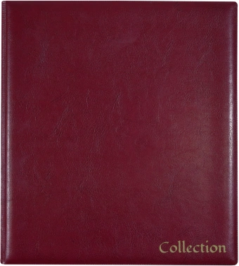 Папка на 4-х D-кольцах Silwerhof Create верт. ПВХ 0.6мм бордовый