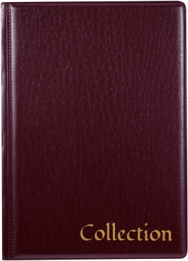 Папка с 10 прозр.вклад. Silwerhof Create ПВХ 0.25мм бордовый