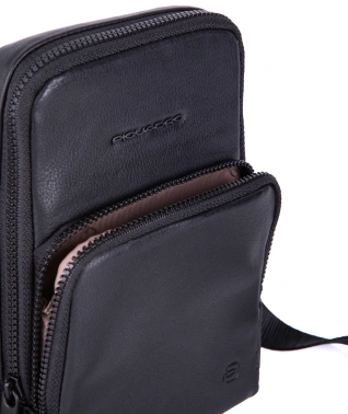 Чехол для смартфона Piquadro Harper AC6851APR/N черный натур.кожа