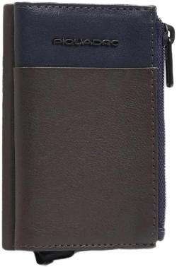 Кошелек мужской Piquadro Harper PP5585APR/BLUTM синий/коричневый натур.кожа