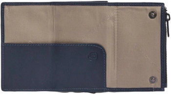 Кошелек мужской Piquadro Harper PP5585APR/BLUTM синий/коричневый натур.кожа