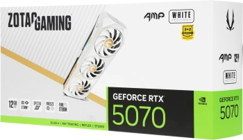 Видеокарта Zotac PCI-E 5.0  RTX 5070 AMP WHITE ED