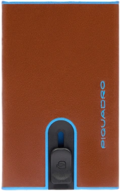 Чехол для кредитных карт Piquadro Blue Square PP4825B2BLR/M каштановый натур.кожа