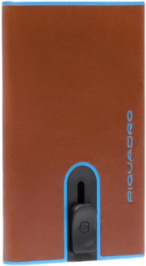 Чехол для кредитных карт Piquadro Blue Square PP4825B2BLR/M каштановый натур.кожа