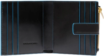 Чехол для кредитных карт Piquadro Blue Square PP6843B2R/N черный натур.кожа