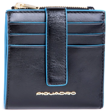 Чехол для кредитных карт Piquadro Blue Square PP6843B2R/N черный натур.кожа