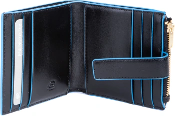 Чехол для кредитных карт Piquadro Blue Square PP6843B2R/N черный натур.кожа