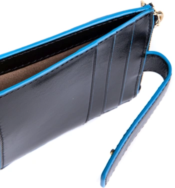 Чехол для кредитных карт Piquadro Blue Square PP6843B2R/N черный натур.кожа