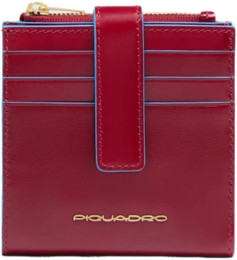 Чехол для кредитных карт Piquadro Blue Square PP6843B2R/R красный натур.кожа