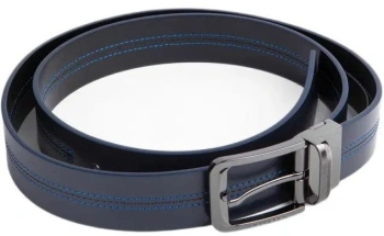 Ремень мужской Piquadro Blue Square CU6742B2/BLUN 125х3.5см синий/черный натур.кожа