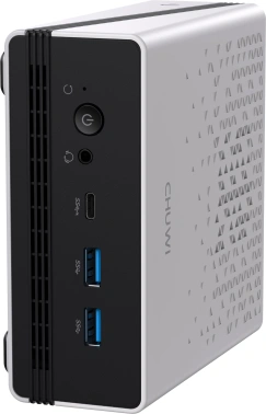 ПК Мини Chuwi UBox Ryzen 5 6600H (3.3) 16Gb SSD256Gb 660M без ОС 2x2.5GbitEth WiFi BT 90W белый/черный