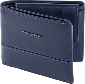 Кошелек мужской Piquadro Philip PU4188W136R/BLU синий натур.кожа
