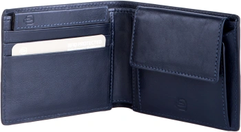Кошелек мужской Piquadro Philip PU4188W136R/BLU синий натур.кожа