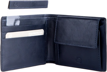 Кошелек мужской Piquadro Philip PU4188W136R/BLU синий натур.кожа