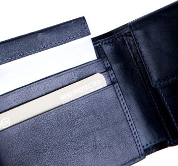 Кошелек мужской Piquadro Philip PU4188W136R/BLU синий натур.кожа