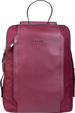 Рюкзак женский Piquadro Lyra CA4576W92T/BO бургунди ткань/натур.кожа
