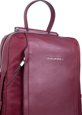 Рюкзак женский Piquadro Lyra CA4576W92T/BO бургунди ткань/натур.кожа