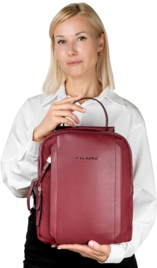 Рюкзак женский Piquadro Lyra CA4576W92T/BO бургунди ткань/натур.кожа