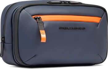 Косметичка Piquadro Corner 2.0 BY6380C2OW/BLU синий полиуретан/полиэстер
