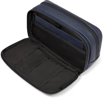 Косметичка Piquadro Corner 2.0 BY6380C2OW/BLU синий полиуретан/полиэстер