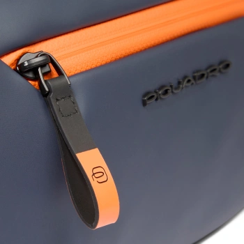 Косметичка Piquadro Corner 2.0 BY6380C2OW/BLU синий полиуретан/полиэстер