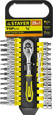 Набор торцевых головок Stayer  27754-H28