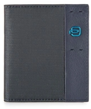 Чехол для кредитных карт Piquadro PP1518P16/CHEVBLU синий ткань/натур.кожа
