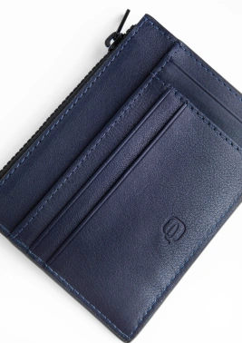 Кошелек мужской Piquadro Harper PP6854APR/BLUTM синий/коричневый натур.кожа