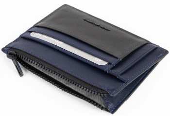 Кошелек мужской Piquadro Harper PP6854APR/BLUTM синий/коричневый натур.кожа