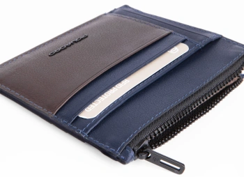 Кошелек мужской Piquadro Harper PP6854APR/BLUTM синий/коричневый натур.кожа