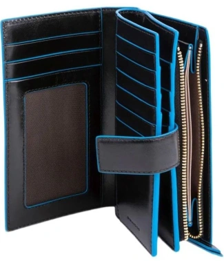 Кошелек женский Piquadro Blue Square PD1353B2R/N черный