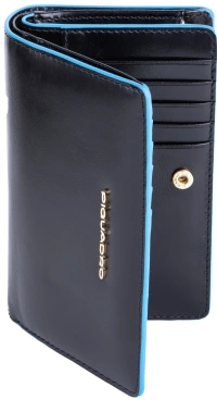 Кошелек женский Piquadro Blue Square PD6661B2R/N черный натур.кожа