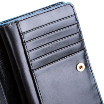 Кошелек женский Piquadro Blue Square PD6661B2R/N черный натур.кожа