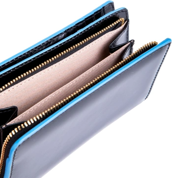 Кошелек женский Piquadro Blue Square PD6661B2R/N черный натур.кожа