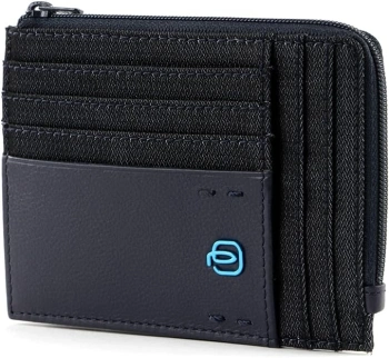 Чехол для кредитных карт Piquadro Pulse PU1243P16/CHEVBLU синий натур.кожа/ткань