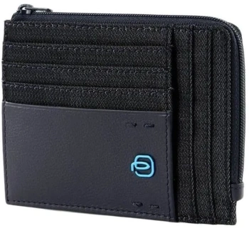 Чехол для кредитных карт Piquadro Pulse PU1243P16/CHEVBLU синий натур.кожа/ткань