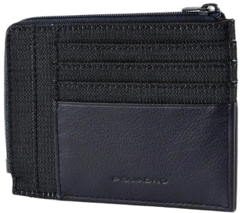 Чехол для кредитных карт Piquadro Pulse PU1243P16/CHEVBLU синий натур.кожа/ткань