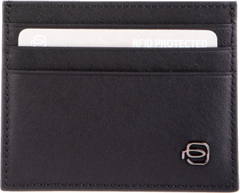 Чехол для кредитных карт Piquadro Black Square PP6855B3R/N черный натур.кожа
