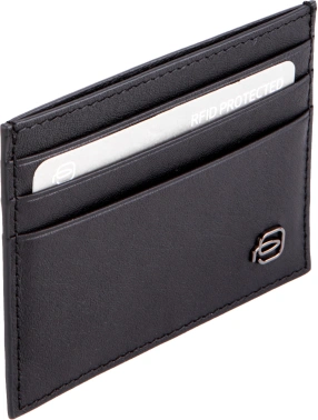 Чехол для кредитных карт Piquadro Black Square PP6855B3R/N черный натур.кожа