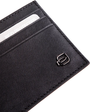 Чехол для кредитных карт Piquadro Black Square PP6855B3R/N черный натур.кожа