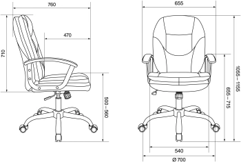 Кресло руководителя Бюрократ  CH-868SL
