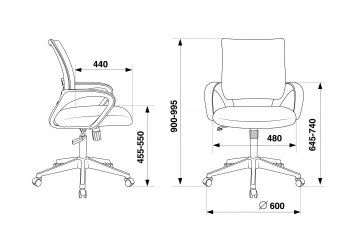 Кресло Бюрократ  CH-695N
