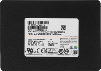 Накопитель SSD Samsung SATA-III 240GB MZ7L3240HCHQ-00B7C