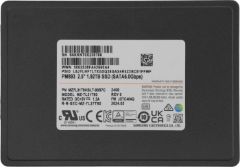 Накопитель SSD Samsung SATA-III 1.92TB MZ7L31T9HBLT-00B7C