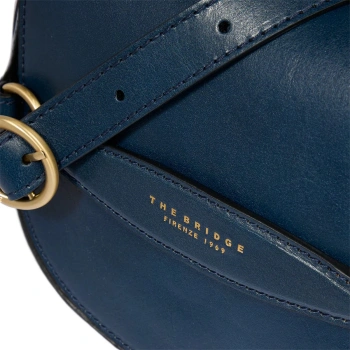 Сумка кросс-боди женская The Bridge Bettina 04371201/YH темно-синяя натур.кожа